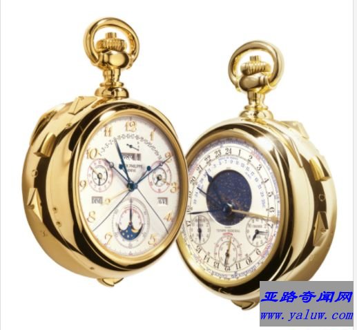 百达翡丽Caliber 89怀表黄金款 – 600万美元