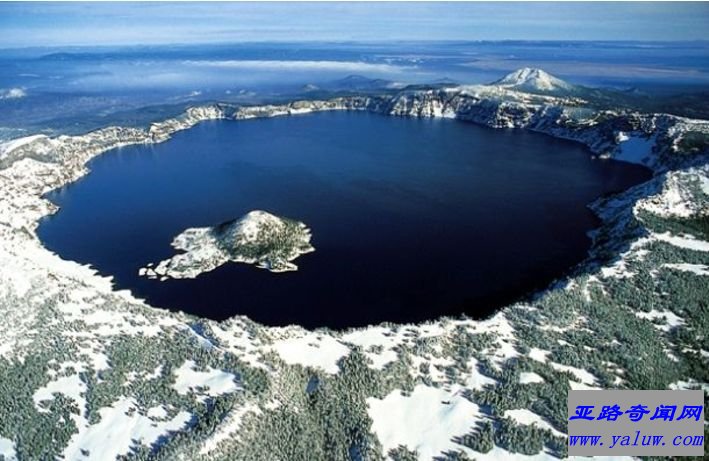 美国俄勒冈州玛扎马火山湖