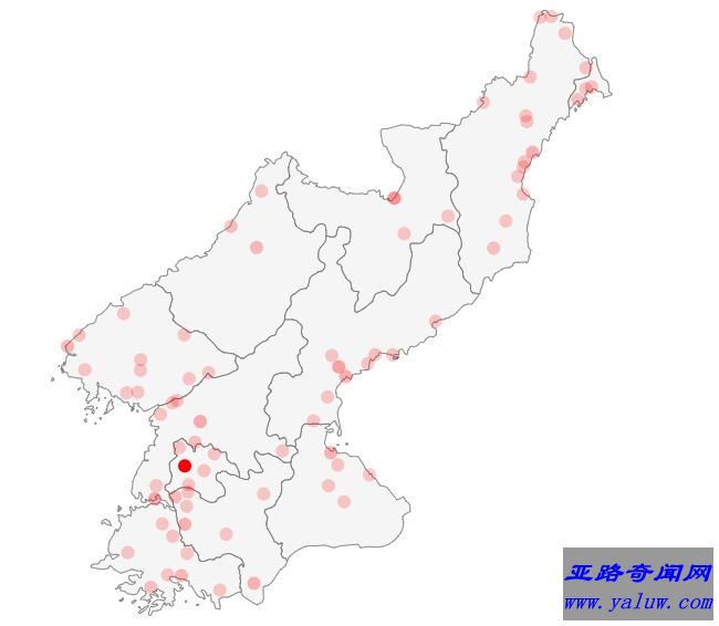 朝鲜人口分布图