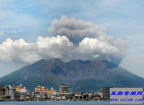 日本云仙岳火山