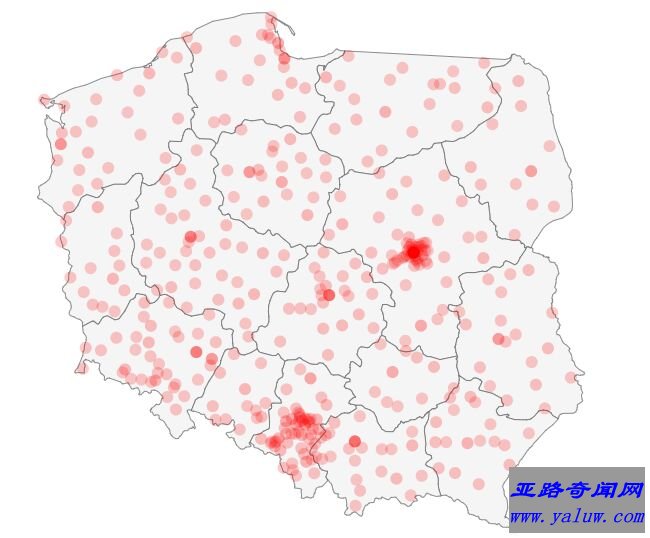 波兰人口分布图