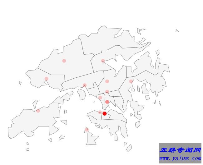 中国香港人口分布图